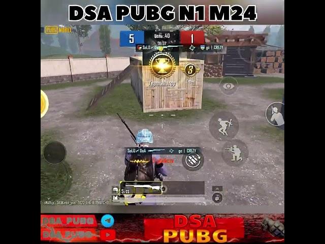 FUUL GLAZOK N1 DSA #tdm #m24 #shots #pubg #trend #pubgmobile #aslam #dsa