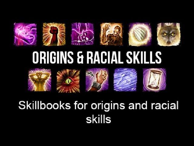 Skillbooks for Origins Racial Skills - Divinity Original Sin 2 MOD