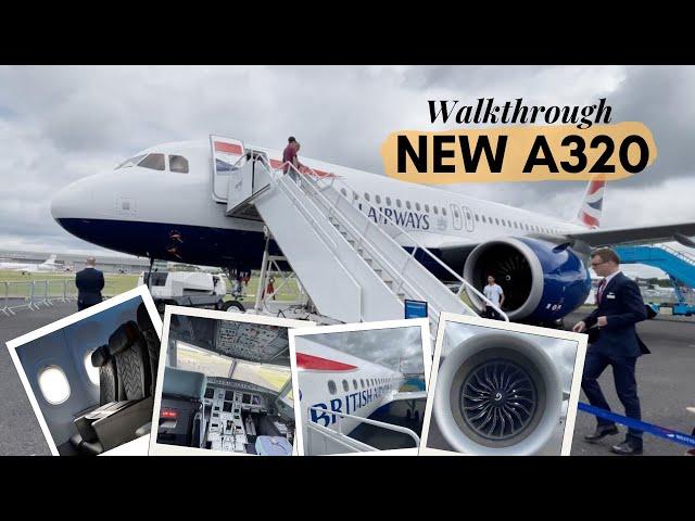 Walk Through: British Airways Brand New Airbus A320neo, latest interior, Club Europe.