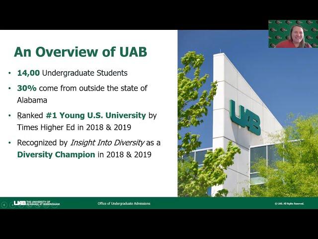 The University of Alabama at Birmingham Virtual Visit