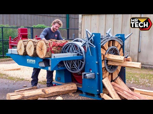 80 Mind-Blowing Firewood Processing Machines in Action! | Homemade Modern Chainsaw Machines #29