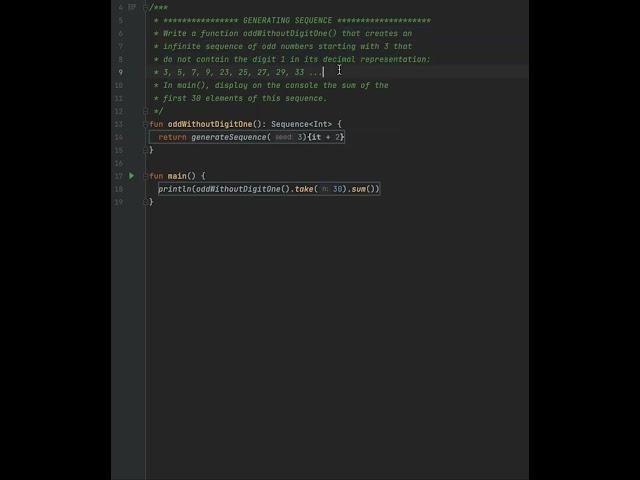 Kotlin - generate sequence and take super easy programming