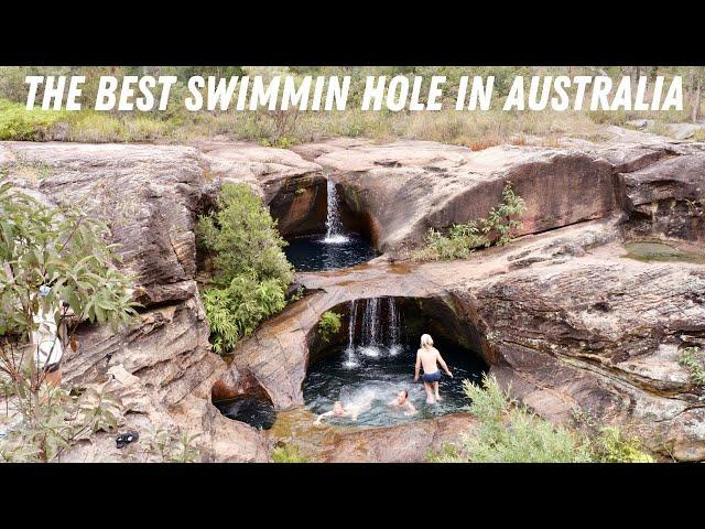 THE BEST SWIMMING HOLE & WATERFALL IN AUSTRALIA  We reckon it is!!