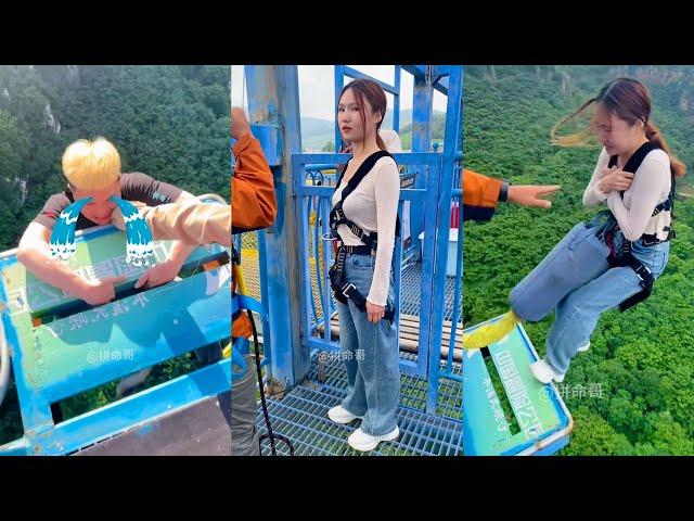 Bungee Jumping With Rope In Beautiful Place:Asmr Bungee Jumping