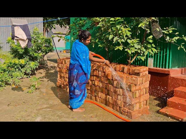 আজ আমাদের ঘড়ের নতুন কাজ শুরু করলাম | Simple Village Cooing | Village Life