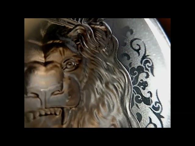 Серебряная монета  Niue 2022 roaring lion  1 oz silver