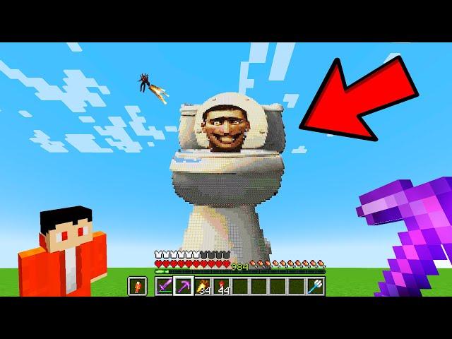 ¡Hice Un Skibidi Toilet GIGANTE en Minecraft Hardcore!