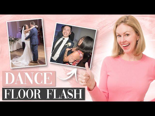 Wedding photography:  How to use flash for reception dancing photos