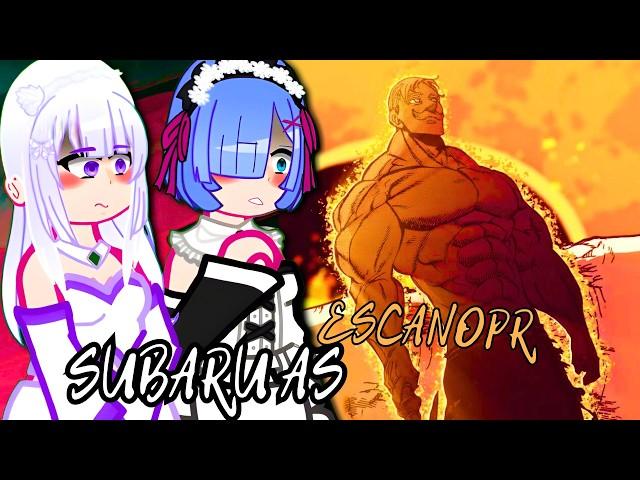 Re:Zero react/reagindo a Subaru as Escanor - gacha club |  