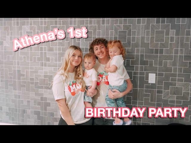 Athenas 1st Birthday Party! Setting up, decorating, opening gifts & more