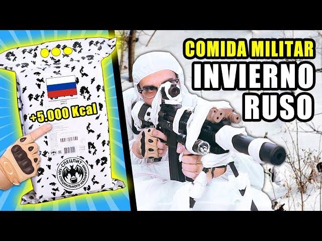 Probando COMIDA MILITAR INVIERNO RUSO de 5000 Kcal | MRE RUSIA 24 Horas