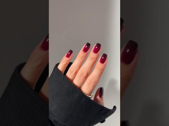 Vampy Ombre Nails ‍️ #nailart #ombrenails #nailtitorial #satisfying #cutenails #vampire