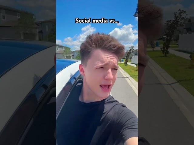 Social media vs Reality 