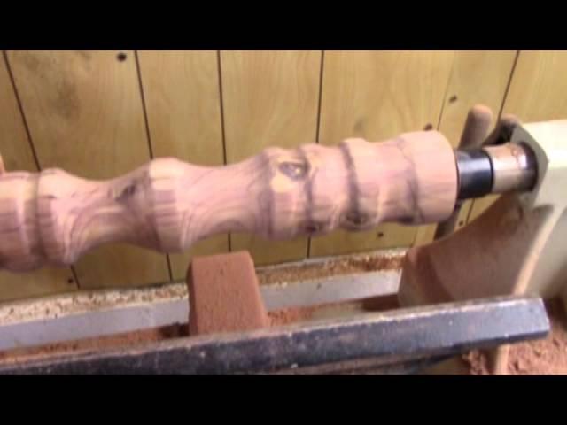 Turning Junk Cedar Wood into a Candlestick on a Grizzly G0733 Wood Lathe