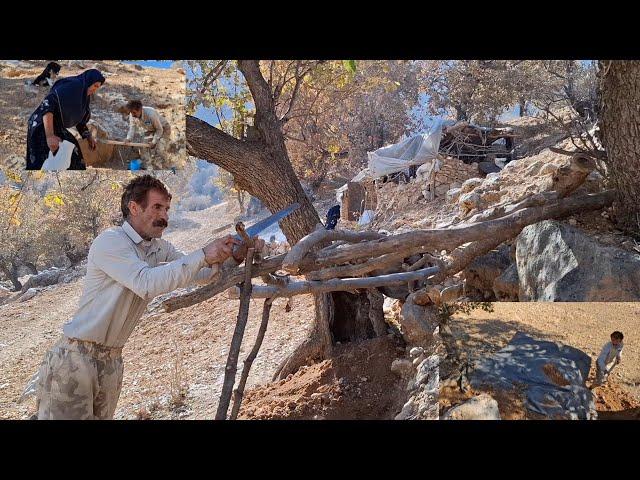 Iran nomadic life: Jahangir's attempt to build a shelter for dogs in the mountains