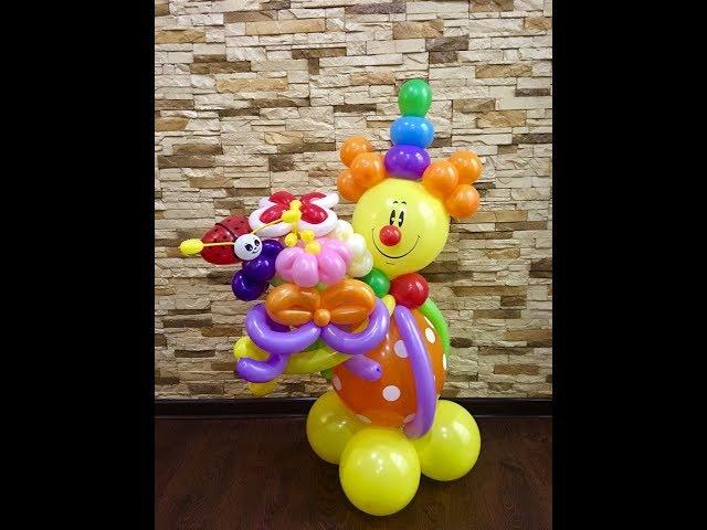 Клоун из воздушных шаров/Clown balloons