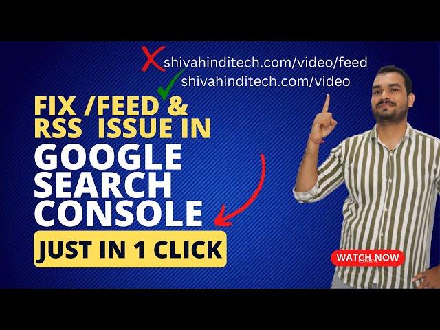 How To Fix Feed & Rss Issue In URL / search console @ShivaHindiTech