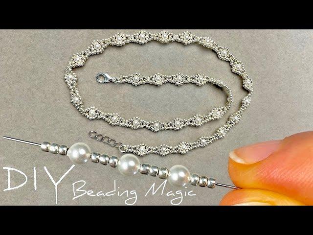 Beads Jewelry Making: How to Make Necklace using Seed Beads and Pearls