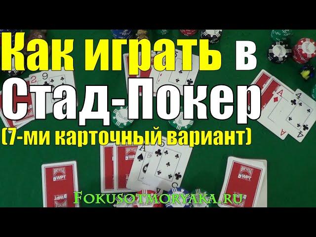 HOW TO PLAY 7 CARD STUD POKER / STUD POKER RULES