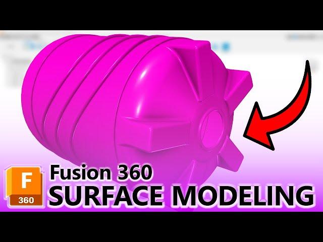 Autodesk Fusion 360 | SURFACE Modeling made EASY (2025)!