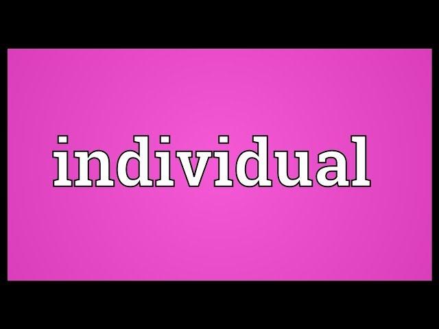 Individual Meaning