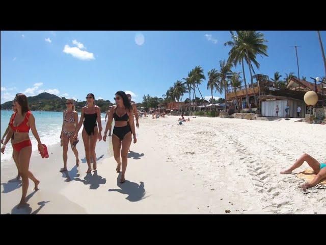 ⁴ᴷ Walking Koh Phangan beaches, Thailand 4K