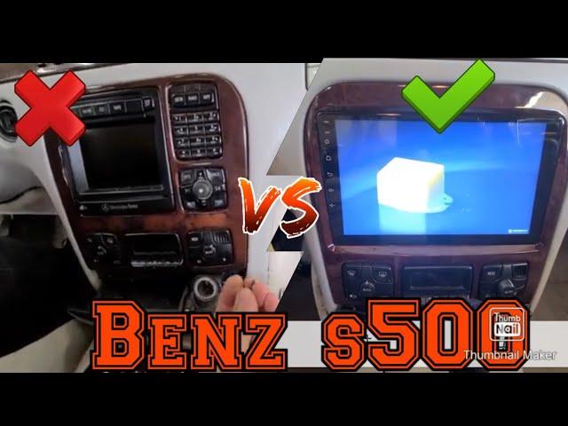 Mercedes Benz s500 how to remove radio and install android radio