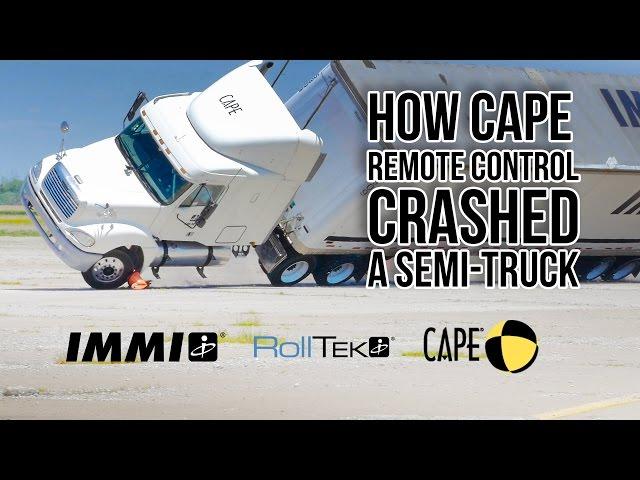 Remote Control Semi-Truck Crash - How CAPE did it!