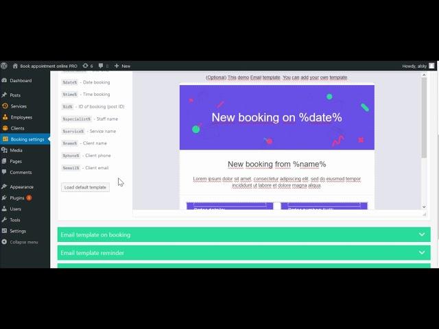 Book an appointment online PRO - Wordpress appointment booking plugin | Install and setup plugin