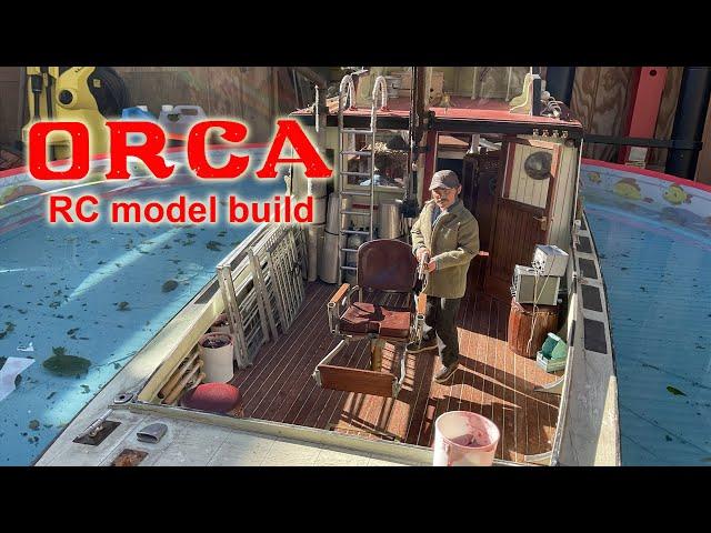 Large scale RC ORCA from Jaws model build photos.