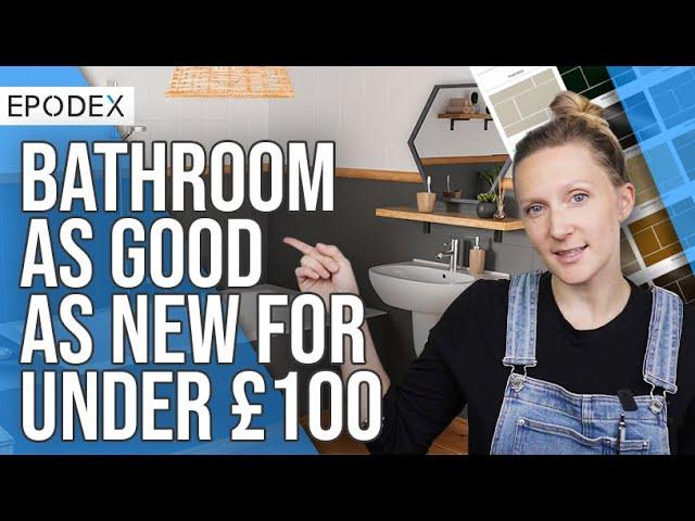 Bathroom as good as new for less than £100 | Forget about laying new tiles with EPODEX's tile paint!