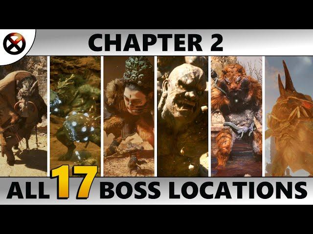 BLACK MYTH WUKONG All Boss Locations (CHAPTER 2) All Hidden, Optional, Secret Bosses