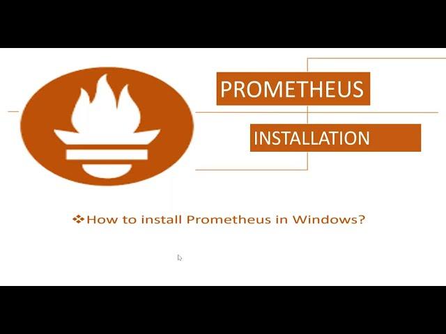 How to install Prometheus In Windows 10?