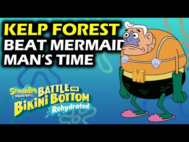 Beat Mermaid Man's Time Challenge | Kelp Forest | kelp Vines | Golden Spatula | Spongebob Rehydrated