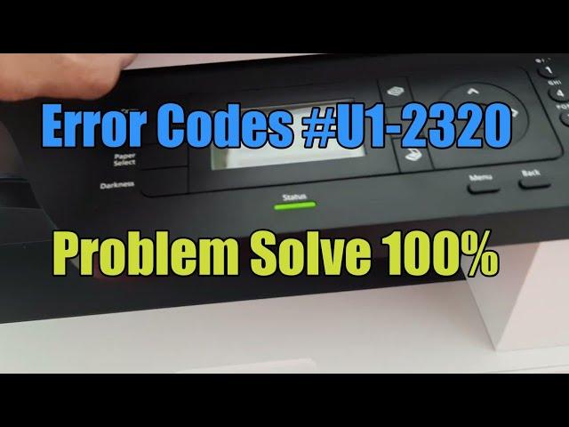 HP LASERJET MFP M436nda  ERROR CODES #U1-2320  TRY THIS SOLUTION!!!