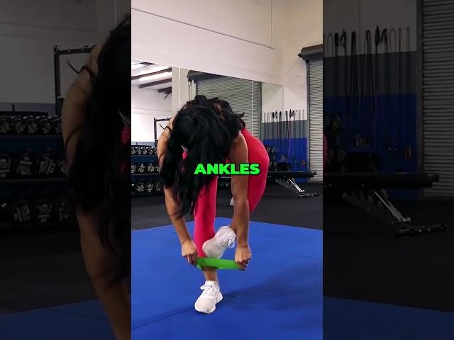 Glute Kickbacks with Mini Band #shorts