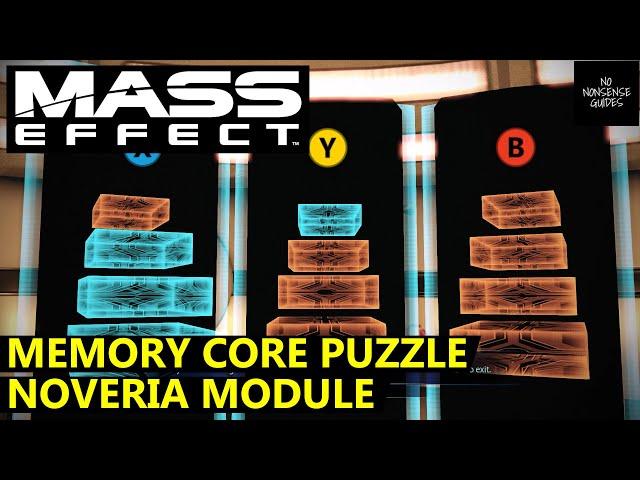 Mass Effect Memory Core Puzzle Solution - Mira Core Noveria Module Puzzle