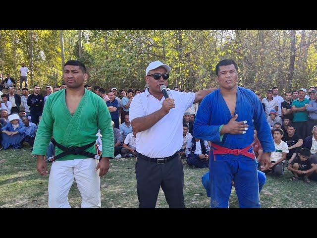 SHERALI JURAEV VS ZOHID POLVONLAR KURASHI YAKKABOG ISHKENT ELIDA KATTA KURASH