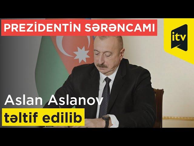 Aslan Aslanov 1-ci dərəcəli “Vətənə xidmətə görə” ordeni ilə təltif edilib