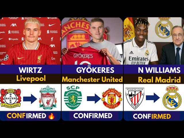 LATEST CONFIRMED TRANSFER NEWS AHEAD OF SUMMER TRANSFER WINDOW 2025 Gyökeres To United , Wirtz ️