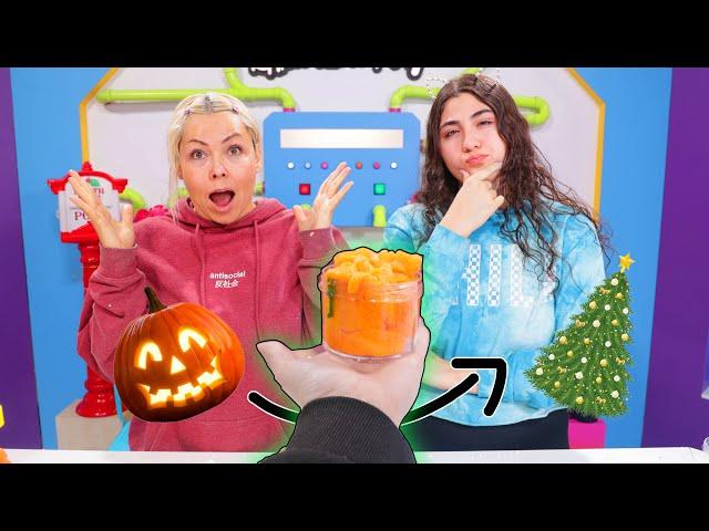 FIX THIS HALLOWEEN SLIME INTO A CHRISTMAS SLIME! Slimeatory #667