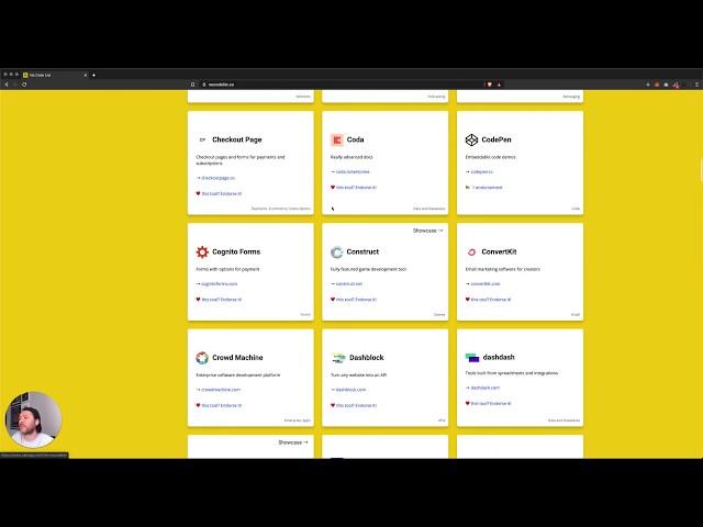 No Code List Product Hunt Intro