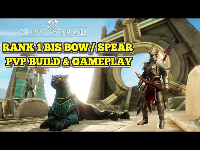 New World The Most Aggressive PVP Bow / Spear Build & Gameplay