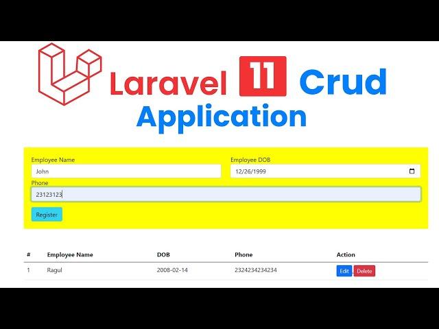 Laravel 11 CRUD Tutorial: Step-by-Step Guide for Beginners 2024