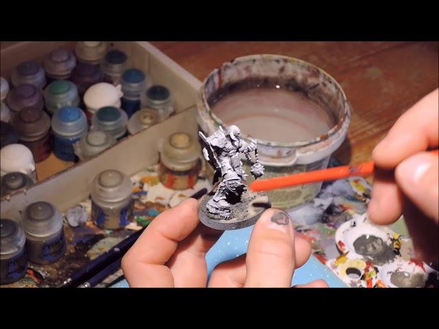 Tzeentch Slaughterpriest Tutorial 2 - Brushes and Basecoating