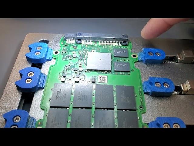 How to recover SSD data with burned SATA  power connector