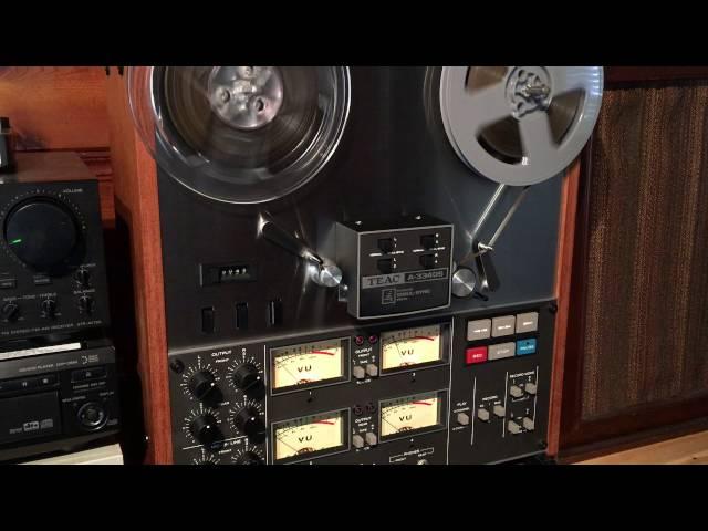 Teac A-3340S 4 Track Reel to Reel Demonstration Video. Recording and Playing Back Pink Floyd.