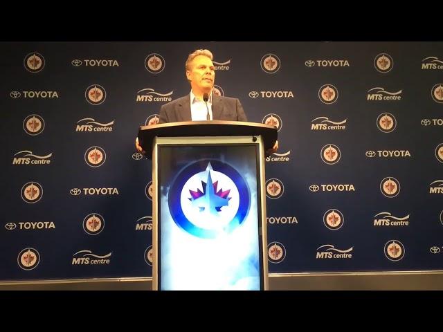 Jets GM Kevin Cheveldayoff discusses return of Alex Burmistrov