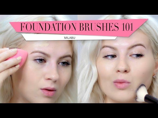 Foundation Brushes 101: Review & Demo | Milabu