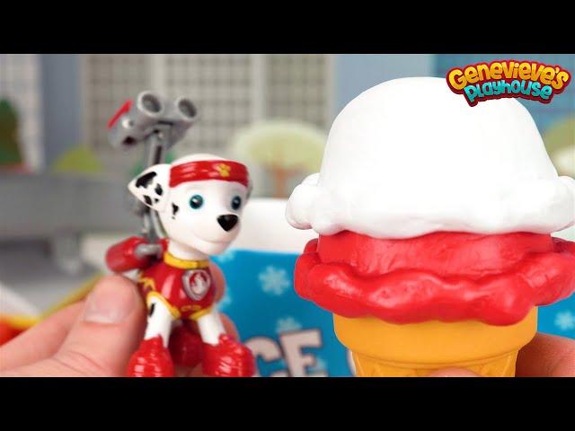 Learn Colors with Paw Patrol Ice Cream Scoops!